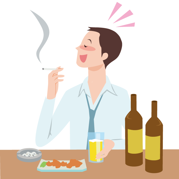 お酒に弱い体質やお酒と喫煙の関係