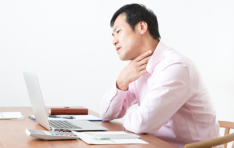 パチスロ 終わり（喉）の痛み