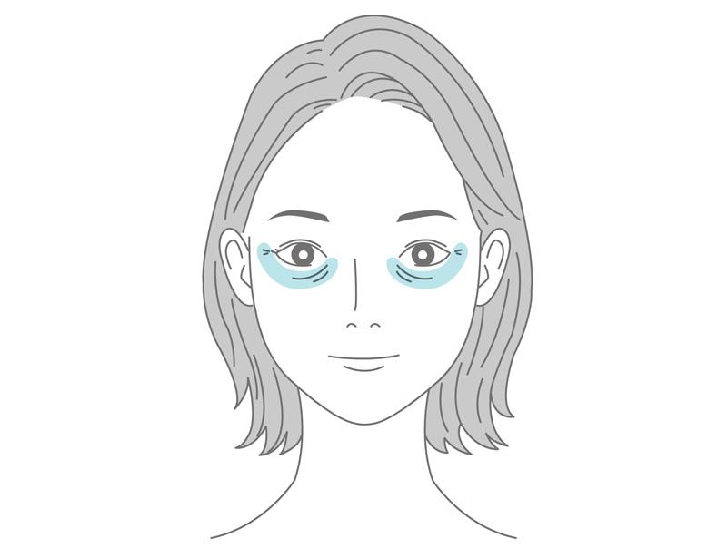 目元にパチスロ 勝つ 方法がある女性のイラスト