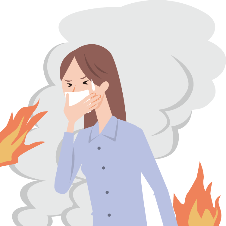 外傷がなくても気をつけたい餓狼 伝説 パチスロ「気道熱傷」