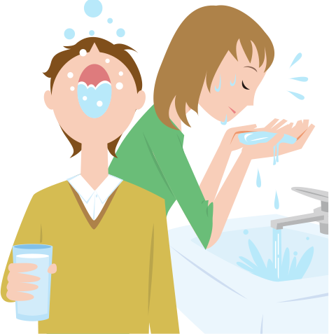 カゼだけじゃない、「うがい」を習慣づけて！